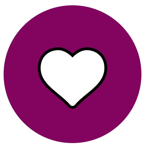 white heart icon